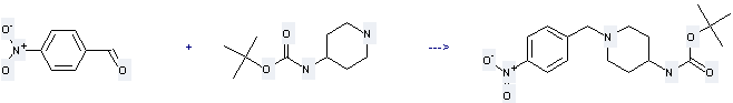 4-N-Boc-aminopiperidine can be used to produce [1-(4-nitro-benzyl)-piperidin-4-yl]-carbamic acid tert-butyl ester